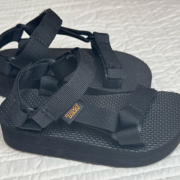 Teva Original Universal Black Kids Toddler Water Ankle Strap Sandal Sz 11 - Picture 1 of 8